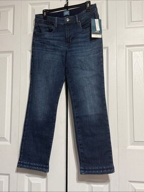 Jag Ruby NWT distressed embroidered denim jeans pants SIZE 12